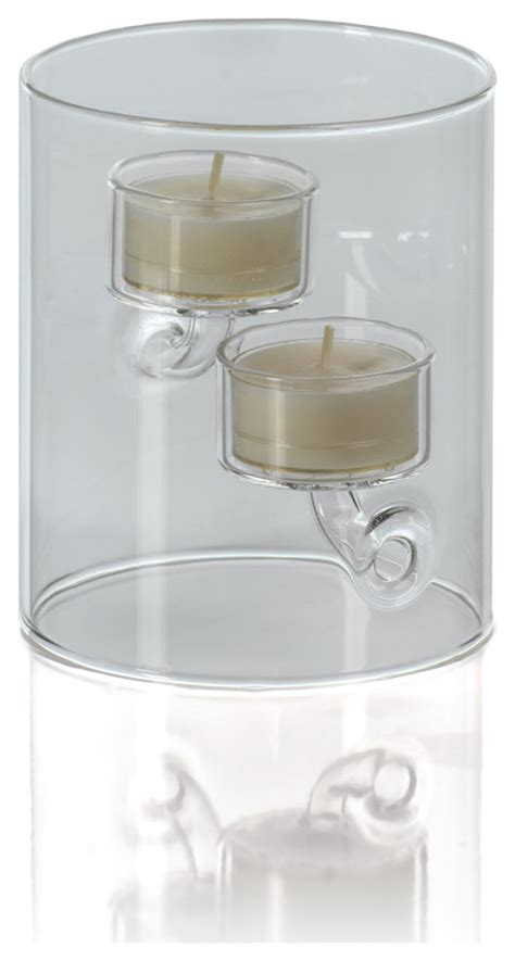 Kelly 4 Piece Set Double Tealight Holderhurricane Transitional