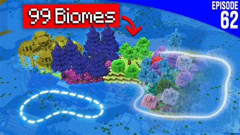 J ai reconstruit les 99 biomes de Minecraft au même endroit