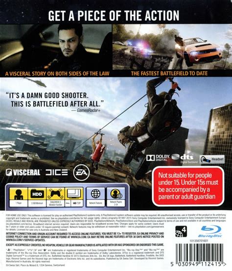 Battlefield Hardline Cover Or Packaging Material Mobygames