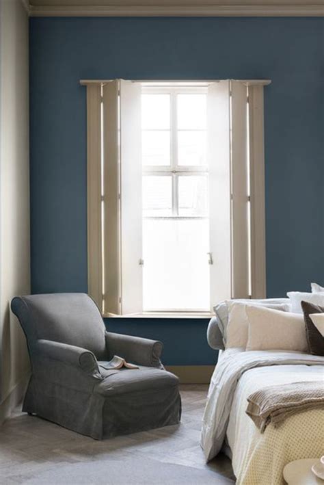 Grey Blue Bedroom Scheme Using Dulux Denim Drift Denim Drift Living