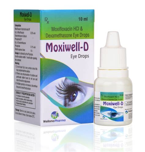 Moxifloxacin & Dexamethasone Eye Drops Manufacturers, Suppliers & Exporters India - Wellona Pharma