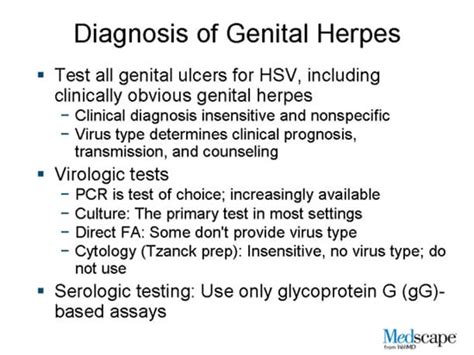 Genital Herpes Framing The Problem Diagnosing The Disease Slides With Transcript