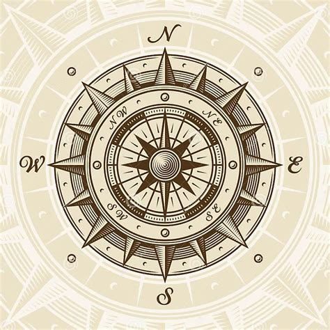 Vintage Compass Stock Vector Illustration Of Design 24024572