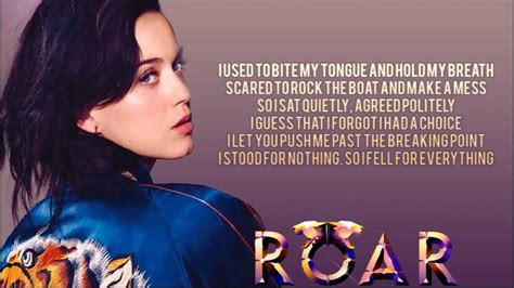 Katy Perry Roar Lyric Video Youtube