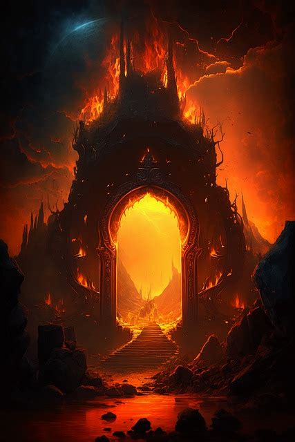 Download Hell Fire Burning Royalty Free Stock Illustration Image