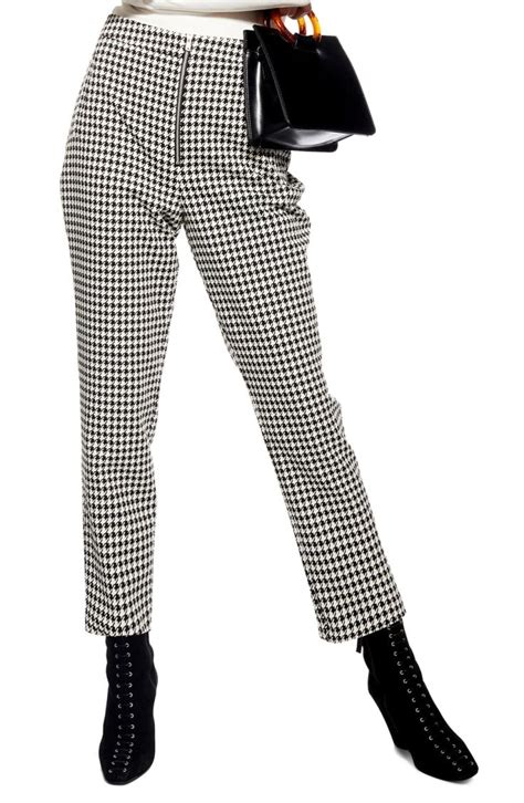 Topshop Houndstooth Trousers Nordstrom Houndstooth Pants Trouser