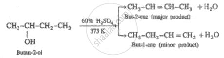 When Butan 2 Ol Is Dehydrated Using Sulphuric Acid The Concentration