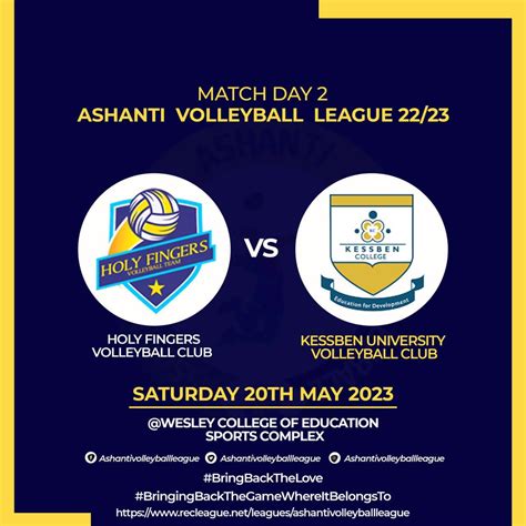 Kcsrcofficial On Twitter The Ashanti Volleyball League 2223 Match Day 🏐🔥 Volleyball Match