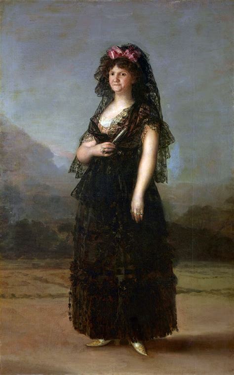 La Reina Mar A Luisa De Parma Con Mantilla Francisco De Goya