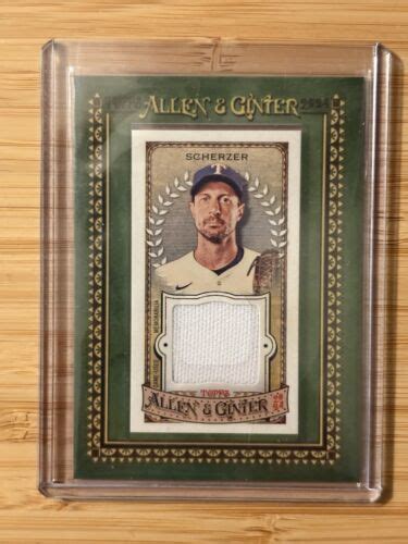 Allen And Ginter Max Scherzer Mini Relic Framed Ebay