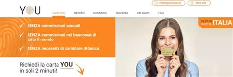 Carta YOU La Nuova Carta Di Credito Senza Spese E Senza Conto HTML It