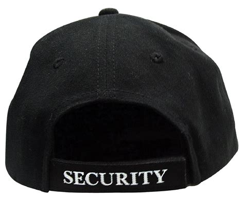 Black "Security" Hat - Deluxe Low Profile Baseball Cap – Grunt Force