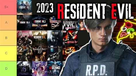 Ranking All Resident Evil Games Tiermaker Tier List Youtube