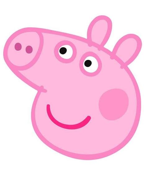 Peppa Pig Face Mask Peppa Pig Party Supplies Pig Birthday Peppa Pig