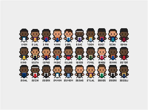 2015 Nba Draft Pixel Art X Post Rpixelart Rnba