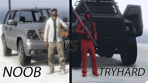 Tryhard Vs Noob In Gta 5 Online Youtube