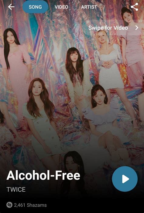 TWICE Chart Data On Twitter Reminder To Shazam Alcohol Free While