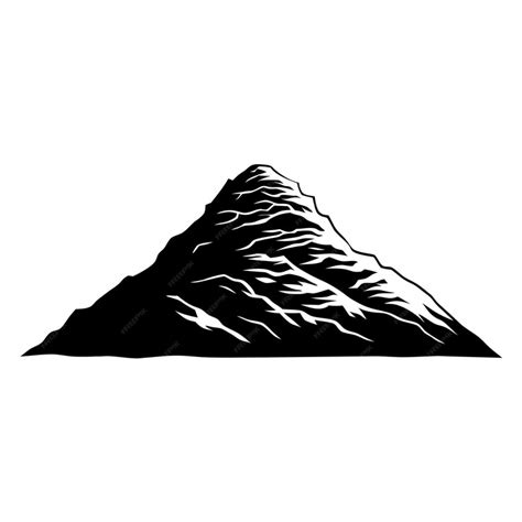 Mountain Peak Silhouette Illustration Nature Landscape Vector Art