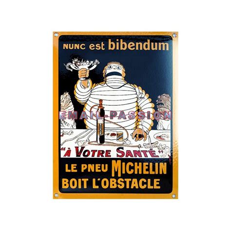 Plaque Maill E Bibendum Michelin