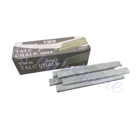 24pcs Slate Pencil White Colour Talc Chalk White Kapur Putih