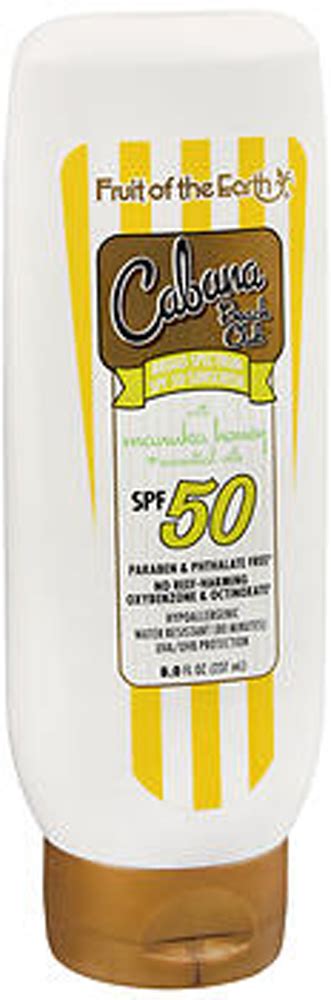 Fruit Of The Earth Cabana Beach Club Spf Sunscreen With Manuka Honey