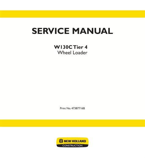 Ppt New Holland W C Tier Wheel Loader Service Repair Manual