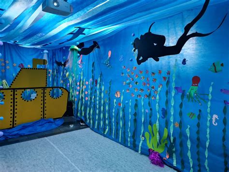 Pin on рисунки Vbs ocean theme Under the sea decorations Classroom