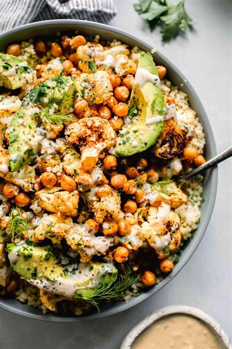 Cauliflower Salad With Roasted Chickpeas Quinoa Recipe Cart