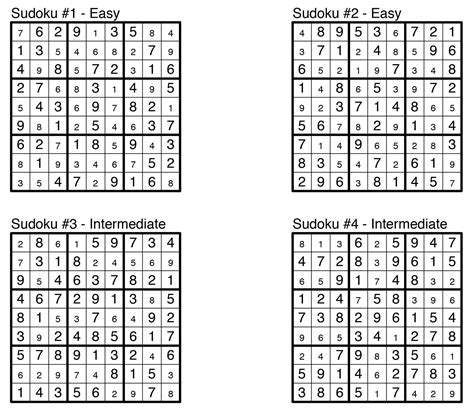 Sudoku With Answers Pdf Easy