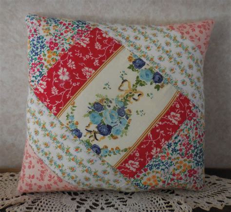 Primitive Vintage Quilt Block Pillow Tuck Shabby Farmhouse Etsy