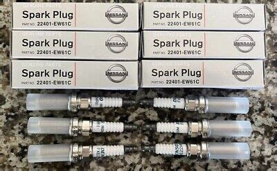 Set Of 6 Denso 22401 EW61C Dual Iridium Spark Plugs For Nissan Infiniti