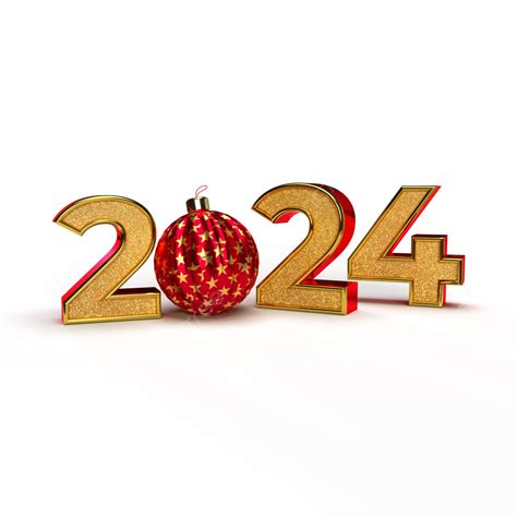 Realistic Golden 2024 And Lettering 2024 Year Happy 2024 New Year