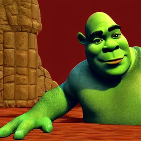 Krea Shrek 3 D Render In 1 9 9 1 On Sgi Indigo