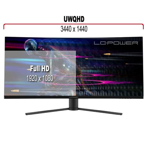 Màn hình cong LC Power LC M34 UWQHD 165 C 34 UWQHD VA 165Hz HDMI Di