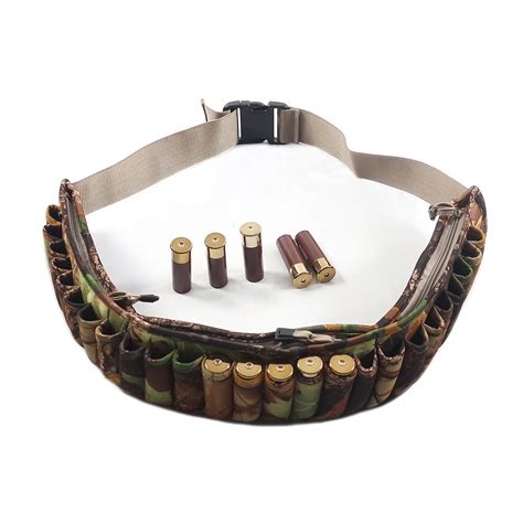 Neoprene Hunting Camo Shotgun Shell Belt Cinto De Cartucho Segure 25 Conchas Bolsa De Muni O 