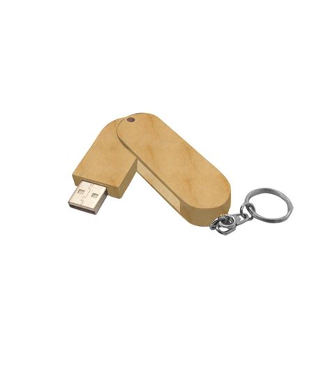 Cl Usb Pivotante Bois Naturel