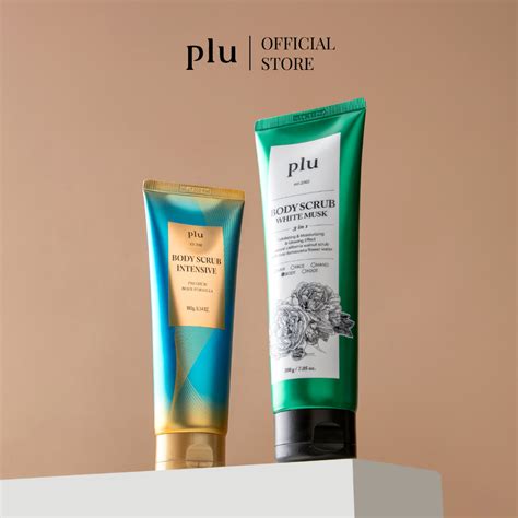 Duo Set Plu Body Scrub Intensive 180g Plu Body Scrub 200g Shopee Thailand