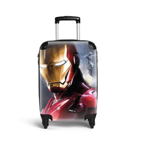 Iron Man Suitcase Cabin Luggage Travelling Avengers Super Hero Ts