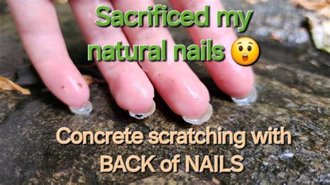 Asmr Concrete Scratching With Back Of Nails Sacrificed My Natural