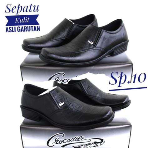 Jual Sepatu Pantofel Pria Kulit Sapi Asli Garut Sp Shopee