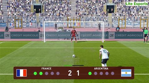 France Vs Argentina Penalty Shootout Final Fifa World Cup 2022 Messi Vs Mbappe Pes