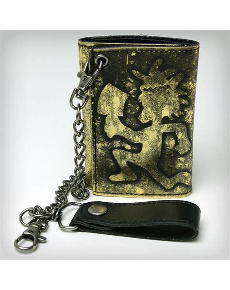 Insane Clown Posse Gold Hatchet Man Trifold Chain Wallet Insane Clown