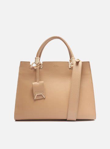 Tote Nude Couro Abbraccio Grande Arezzo