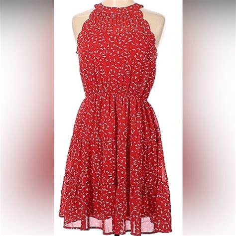 Monteau Dresses Monteau Tiered Red Dress Poshmark