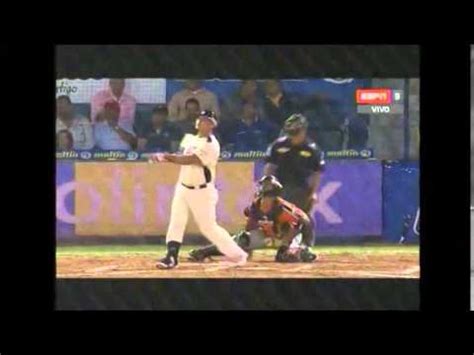 HR de 3 carreras de Oswaldo Arcia Águilas Tigres 06 11 2013 YouTube