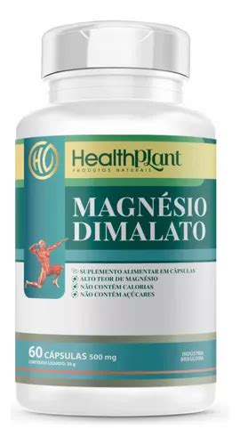 Magn Sio Dimalato Health Plant C Psulas Pote Mercadolivre