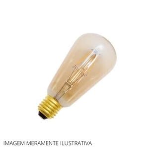 Lâmpada Led Pera 4w Filamento Retrô Ambar Lm558 Luminatti Leroy Merlin