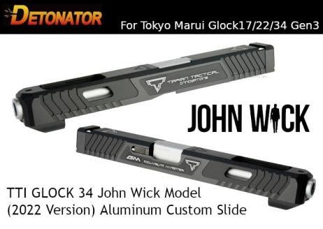 DETONATOR Glock34 Gen3 TTI John Wick Model 2022 Ver Custom Slide For