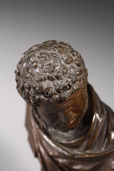 Busto In Bronzo Di Caracalla Scultore Del Xix Secolo