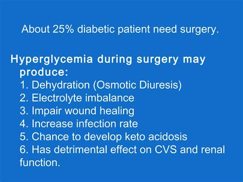 Perioperative Diabetes Management By Dr Shahjada Selim Ppt